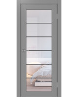 Парма_401АСС.2 молдинг алюм.чёрн. ЭКО-шпон Серый