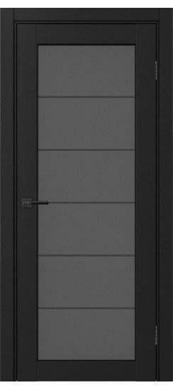 Межкомнатная дверь Парма_401АСС.2 молдинг алюм.чёрн.30  Антрацит