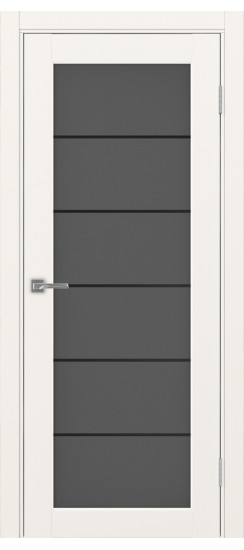 Межкомнатная дверь Парма_401АСС.2 молдинг алюм.чёрн.30  Бежевый