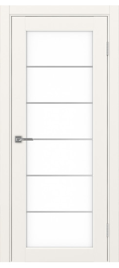 Межкомнатная дверь Парма_401АСС.2 молдинг алюм.хром.30  Бежевый