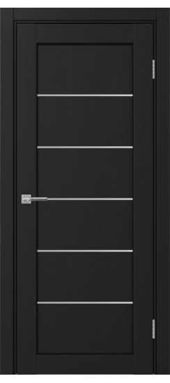 Межкомнатная дверь Парма_401АПП.1 молдинг алюм.хром.30  Антрацит