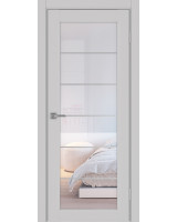 Парма_401АСС.2 молдинг алюм.хром ЭКО-шпон Пепельный