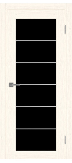 Межкомнатная дверь Парма_401АСС.2 молдинг алюм.хром.30  Ясень светлый