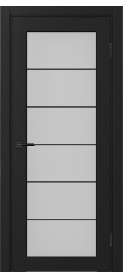 Межкомнатная дверь Парма_401АСС.2 молдинг алюм.чёрн.30  Антрацит