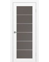 Парма_401АСС.2 молдинг алюм.хром ЭКО-шпон Белый снежный