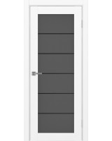 Парма_401АСС.2 молдинг алюм.чёрн. ЭКО-шпон Белый снежный