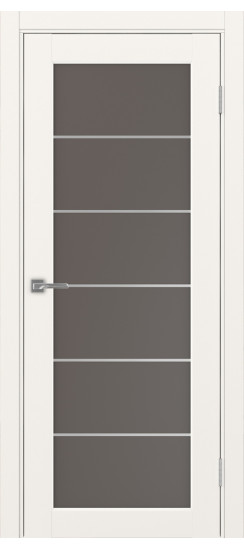 Межкомнатная дверь Парма_401АСС.2 молдинг алюм.хром.30  Бежевый