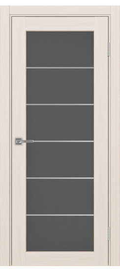 Межкомнатная дверь Парма_401АСС.2 молдинг алюм.хром.30  Ясень перламутровый