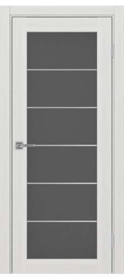 Межкомнатная дверь Парма_401АСС.2 молдинг алюм.хром.30  Ясень серебристый