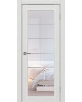 Парма_401АСС.2 молдинг алюм.хром ЭКО-шпон Ясень серебристый