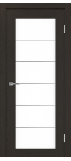 Межкомнатная дверь Парма_401АСС.2 молдинг алюм.хром.30  Венге FL