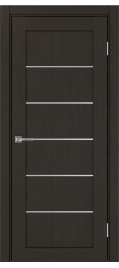 Межкомнатная дверь Парма_401АПП.1 молдинг алюм.хром.30  Венге FL