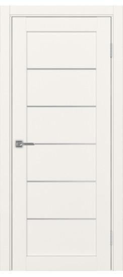 Межкомнатная дверь Парма_401АПП.1 молдинг алюм.хром.30  Бежевый