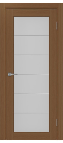 Межкомнатная дверь Парма_401АСС.2 молдинг алюм.хром.30  Орех NL