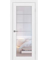 Парма_401АСС.2 молдинг алюм.хром ЭКО-шпон Белый лёд