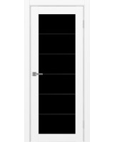 Парма_401АСС.2 молдинг алюм.чёрн. ЭКО-шпон Белый снежный