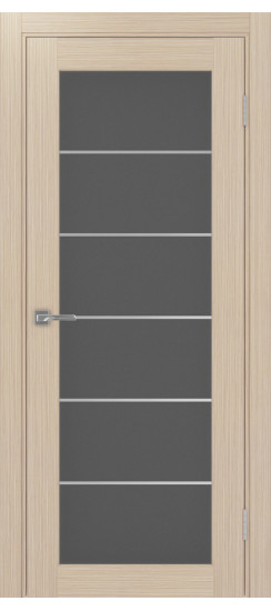 Межкомнатная дверь Парма_401АСС.2 молдинг алюм.хром.30  Дуб беленый FL