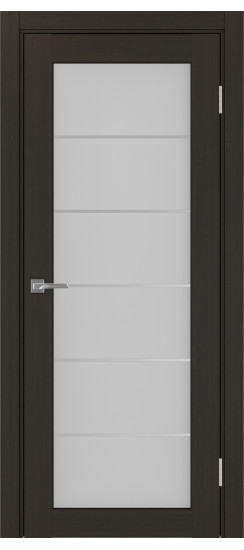 Межкомнатная дверь Парма_401АСС.2 молдинг алюм.хром.30  Венге FL