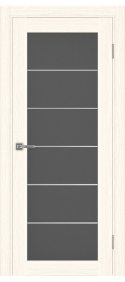 Межкомнатная дверь Парма_401АСС.2 молдинг алюм.хром.30  Ясень светлый
