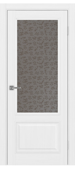 Межкомнатная дверь Тоскана_640.21 багет.35  Белый лёд