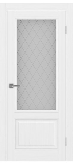 Межкомнатная дверь Тоскана_640.21 багет.35  Белый лёд