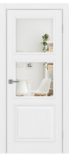 Межкомнатная дверь Тоскана_630.221 багет.35  Белый лёд