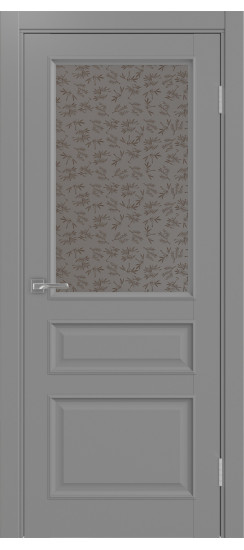 Межкомнатная дверь Тоскана_631.211 багет.35  Серый