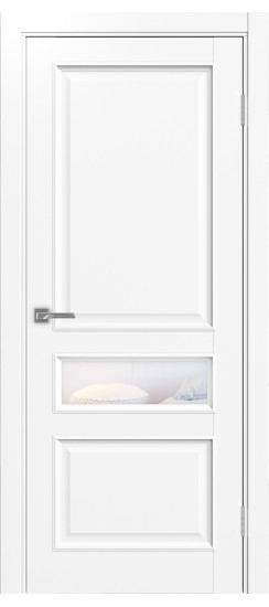 Межкомнатная дверь Тоскана_631.121 багет.35  Белый снежный