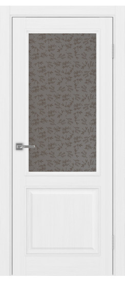 Межкомнатная дверь Тоскана_602.21 багет.35  Белый лёд