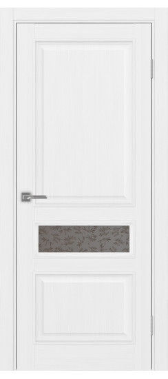 Межкомнатная дверь Тоскана_631.121 багет.35  Белый лёд