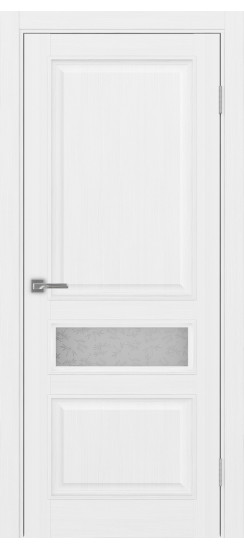 Межкомнатная дверь Тоскана_631.121 багет.35  Белый лёд