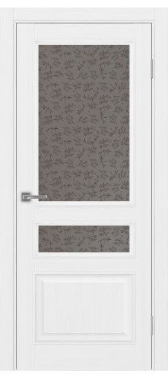 Межкомнатная дверь Тоскана_631.221 багет.35  Белый лёд