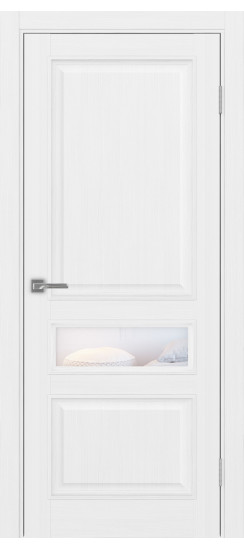 Межкомнатная дверь Тоскана_631.121 багет.35  Белый лёд