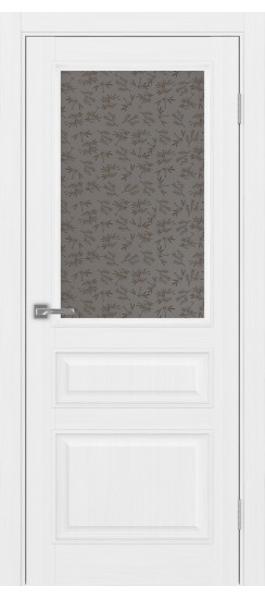 Межкомнатная дверь Тоскана_631.211 багет.35  Белый лёд