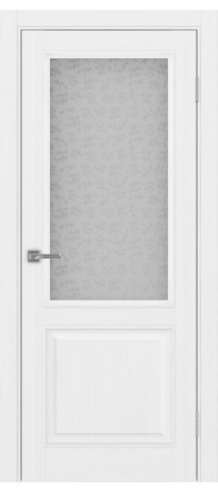 Межкомнатная дверь Тоскана_602.21 багет.35  Белый лёд