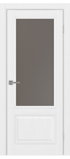 Межкомнатная дверь Тоскана_640.21 багет.35  Белый лёд