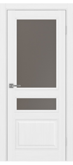 Межкомнатная дверь Тоскана_631.221 багет.35  Белый лёд