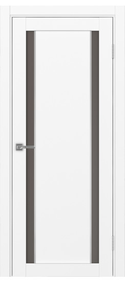 Межкомнатная дверь Турин_522АПС.212 молдинг алюм.хром.60  Белый снежный