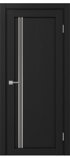 Межкомнатная дверь Турин_527АПС.121 молдинг алюм.хром.35  Антрацит