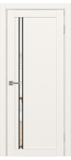 Межкомнатная дверь Турин_527АПС.121 молдинг алюм.чёрн.35  Бежевый