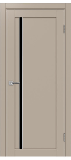 Межкомнатная дверь Турин_527АПС.121 молдинг алюм.хром.35  Мокко