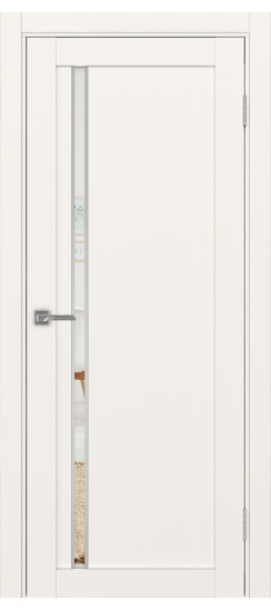 Межкомнатная дверь Турин_527АПС.121 молдинг алюм.хром.35  Бежевый