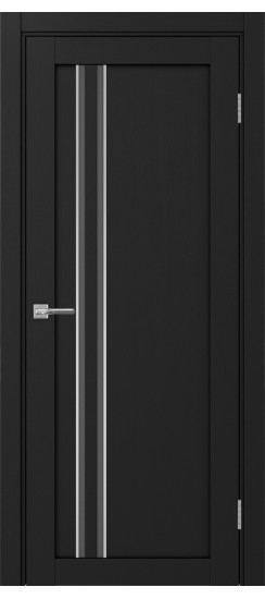 Межкомнатная дверь Турин_525АПС.121 молдинг алюм.хром.60  Антрацит