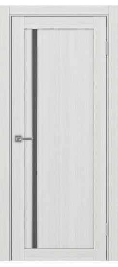 Межкомнатная дверь Турин_527АПС.121 молдинг алюм.хром.35  Ясень серебристый