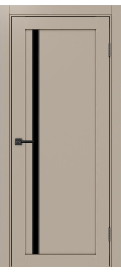 Межкомнатная дверь Турин_527АПС.121 молдинг алюм.чёрн.35  Мокко