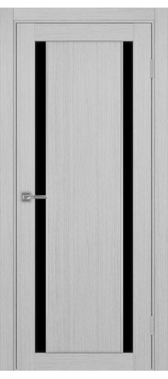 Межкомнатная дверь Турин_522AПП.212 молдинг алюм.хром.60  Дуб серый FL