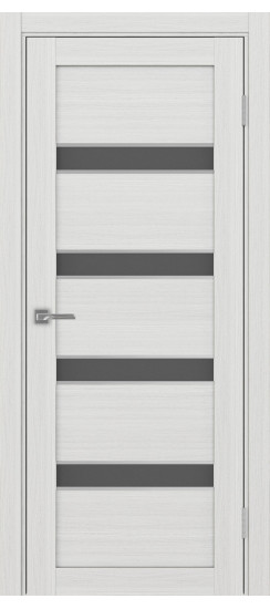 Межкомнатная дверь Турин_505AПC.12 молдинг алюм.хром.30  Ясень серебристый