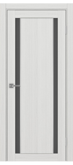 Межкомнатная дверь Турин_522АПС.212 молдинг алюм.хром.60  Ясень серебристый