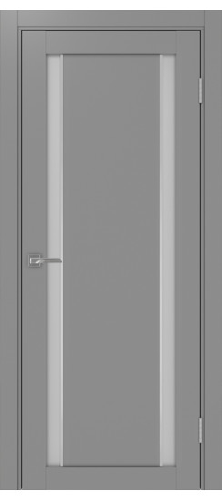 Межкомнатная дверь Турин_522АПС.212 молдинг алюм.хром.60  Серый