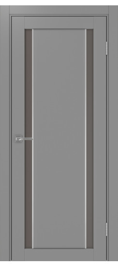 Межкомнатная дверь Турин_522АПС.212 молдинг алюм.хром.60  Серый